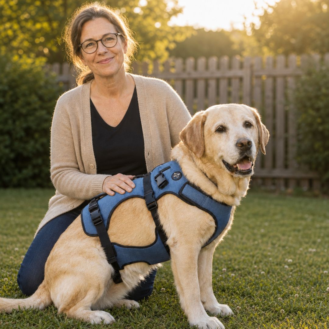 Harnais de soutien pour chien senior : à quoi ça sert et comment choisir ?