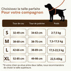 Harnais anti-traction HUNDSY - guide des tailles tour de poitrine
