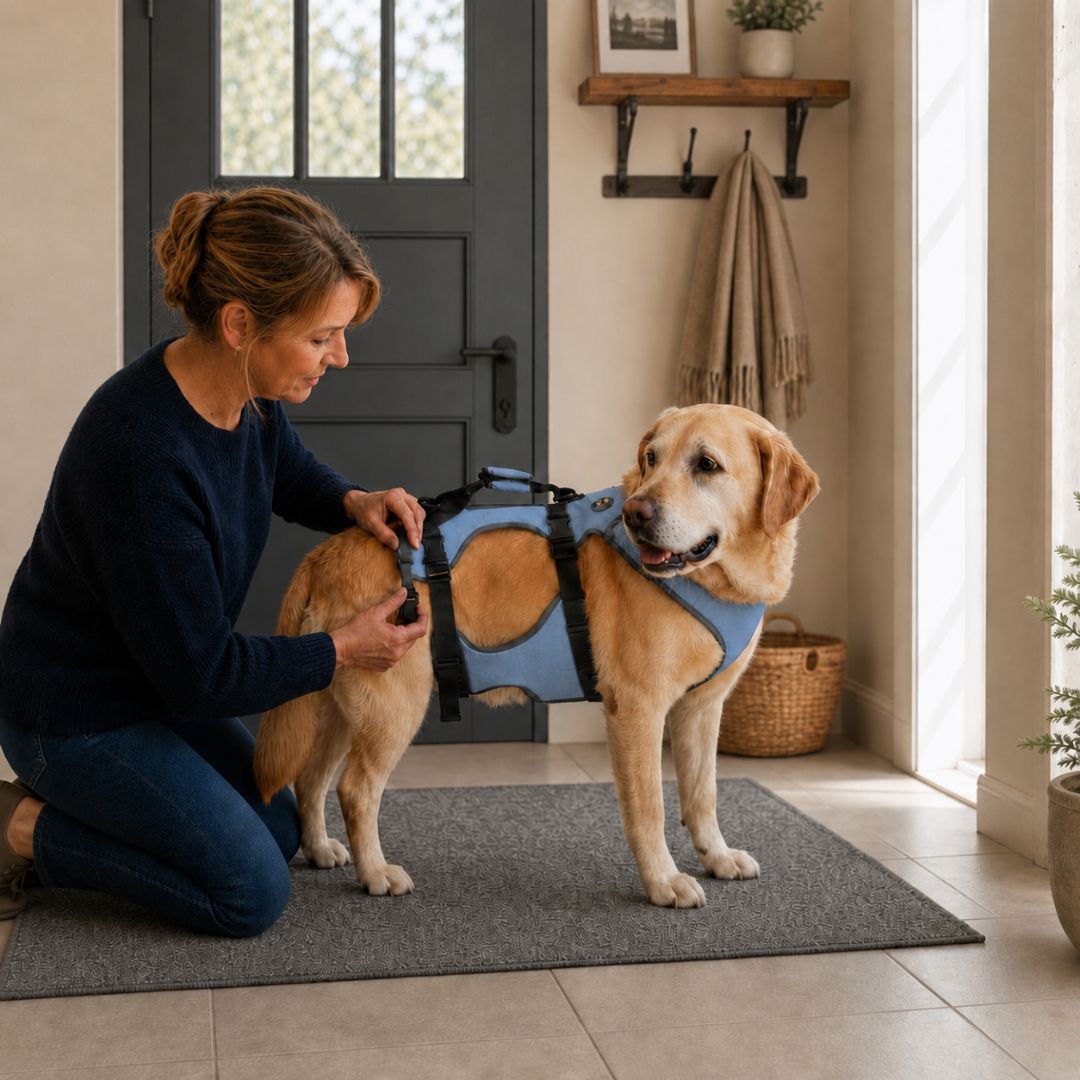 Harnais de soutien pour chien avec poignée de levage | ORKA