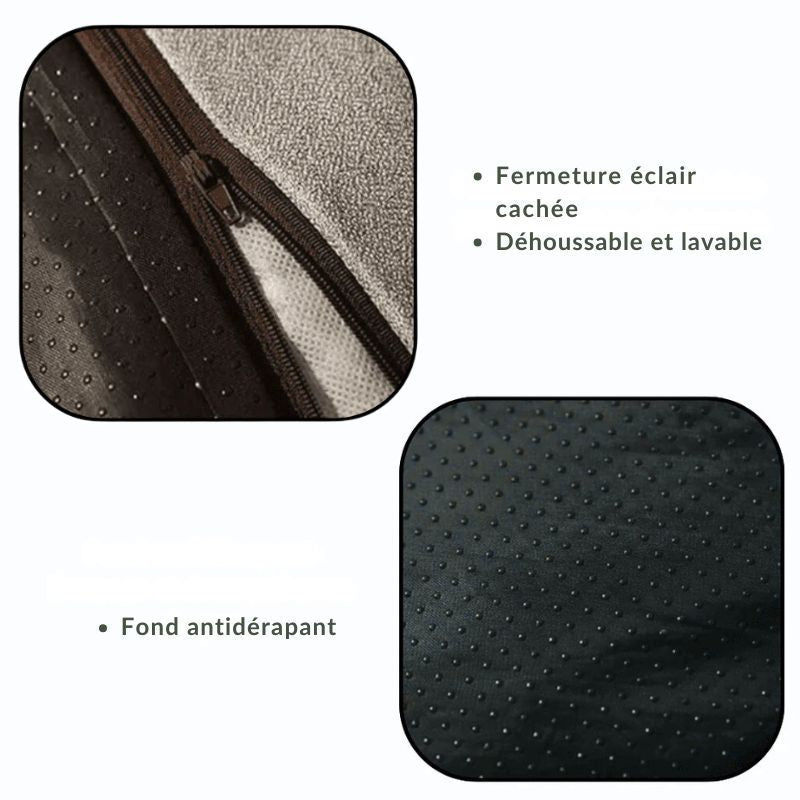 Grand Lit pour Chien Ergonomique - Espace XXL & Housse Lavable | HELSINKI