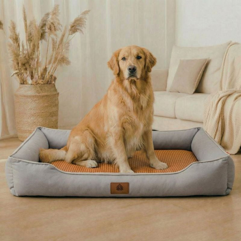 Lit pour Chien Respirant - Tapis Rafraîchissant & Rebord Confort | BALI