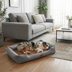 Lit pour chien respirant BALI HUNDSY — coloris gris