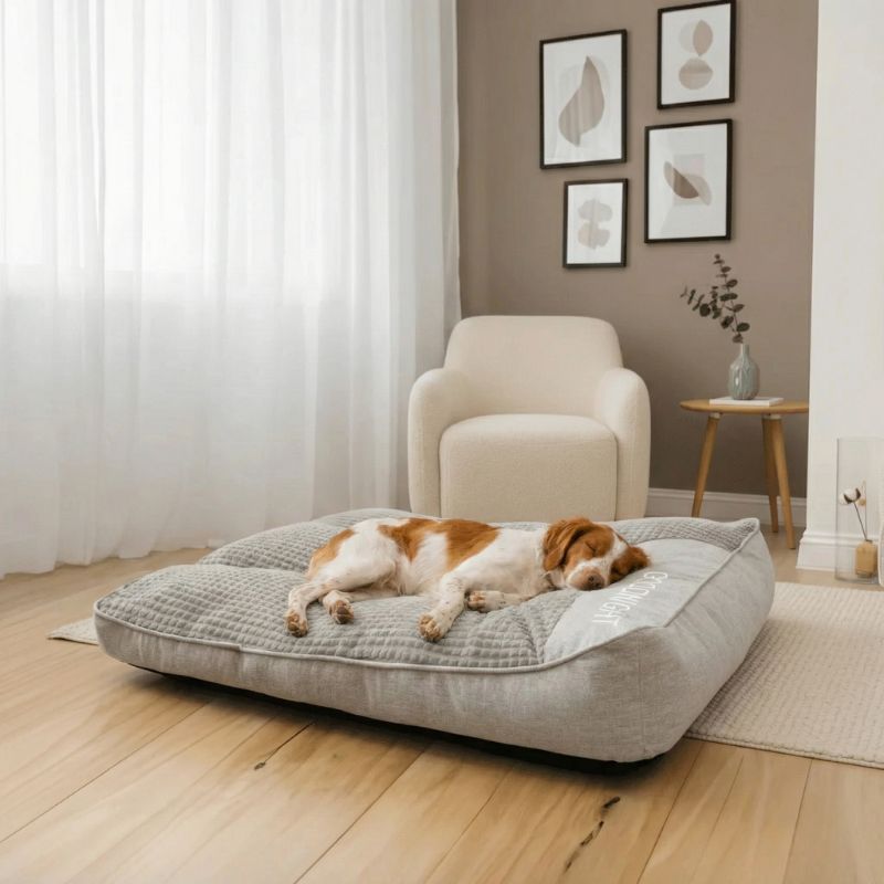 Grand Lit pour Chien Ergonomique - Espace XXL & Housse Lavable | HELSINKI