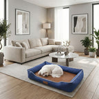 Lit pour chien respirant BALI HUNDSY — coloris bleu