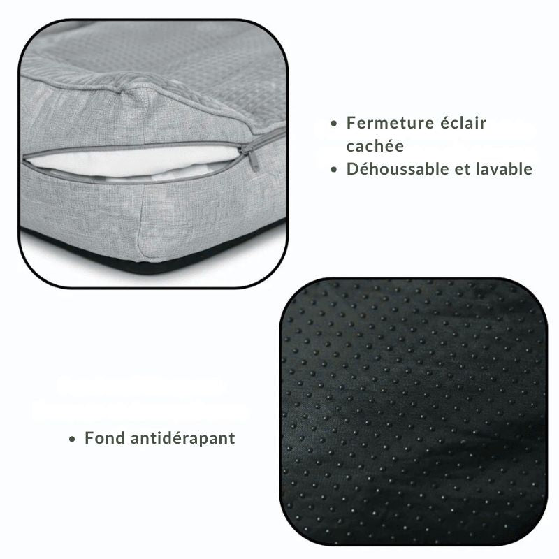 Coussin  pour chien confort à mémoire de forme - Housse Lavable | LOKI