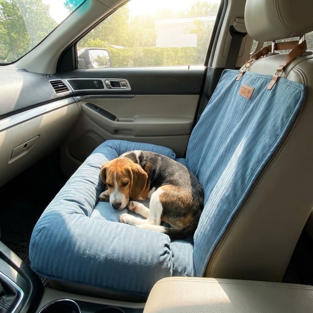 Housse siège auto pour chien NAYA HUNDSY — coloris bleu