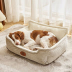 Chien avec Panier pour chien velours CORDUROY HUNDSY