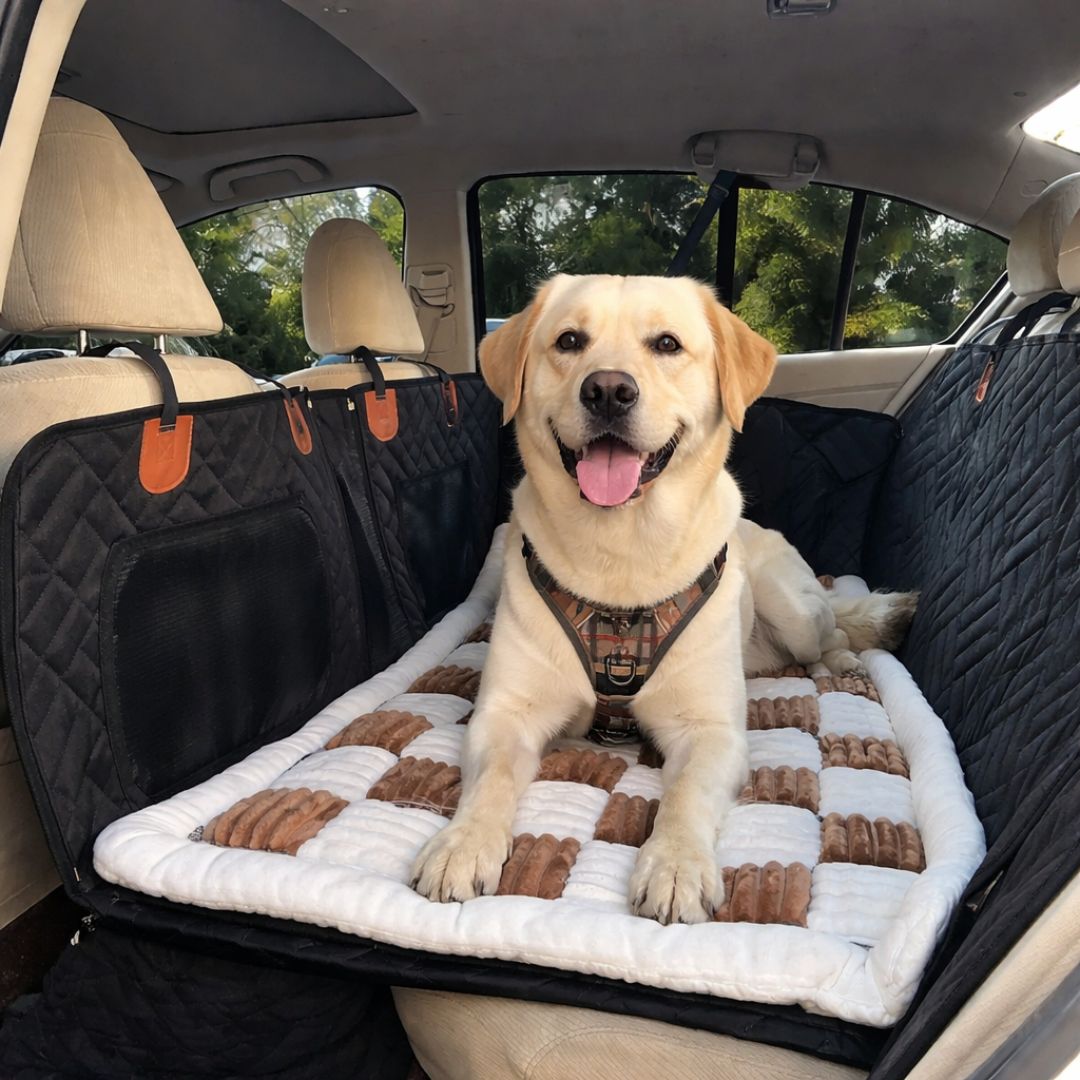 Tapis voiture pour chien Matelas CARGO HUNDSY — vue dos